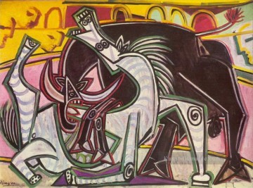 scene of a bullfight Ölbilder verkaufen - Bullfight 3 1934 cubism Pablo Picasso